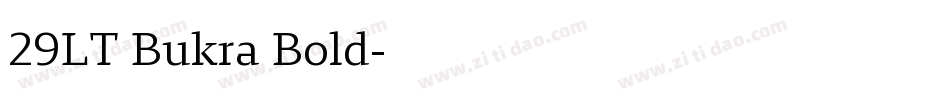 29LT Bukra Bold字体转换